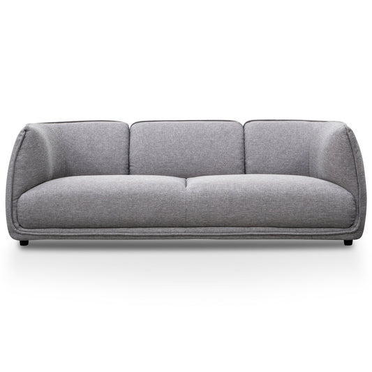 Chapman 3 Seater Fabric Sofa- Graphite Grey