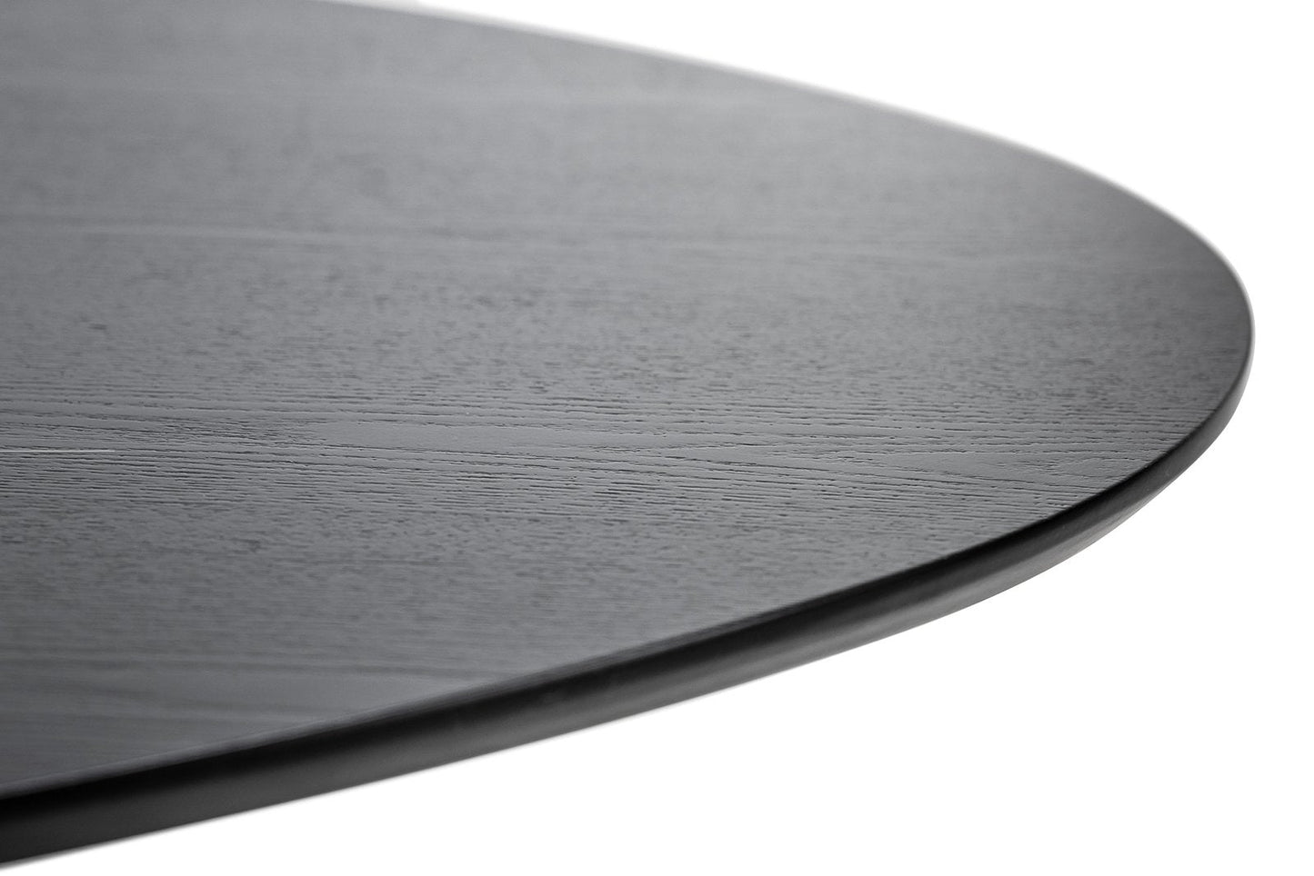 Anders 1.8m Oval Oak Dining Table - Black