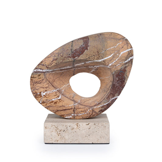 Arin Halo Marble Sculpture - Coffee
