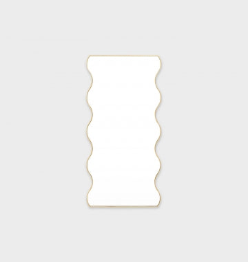 Artemis 165cm Wave Mirror - Brass