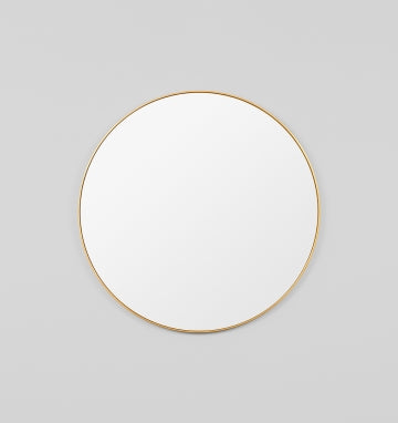 Bjorn 100cm Round Mirror - Brass