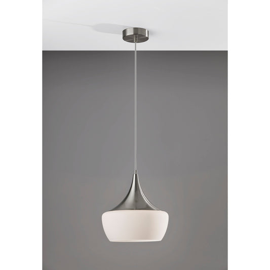 Adesso Black or Steel Eliza Pendant Lamp
