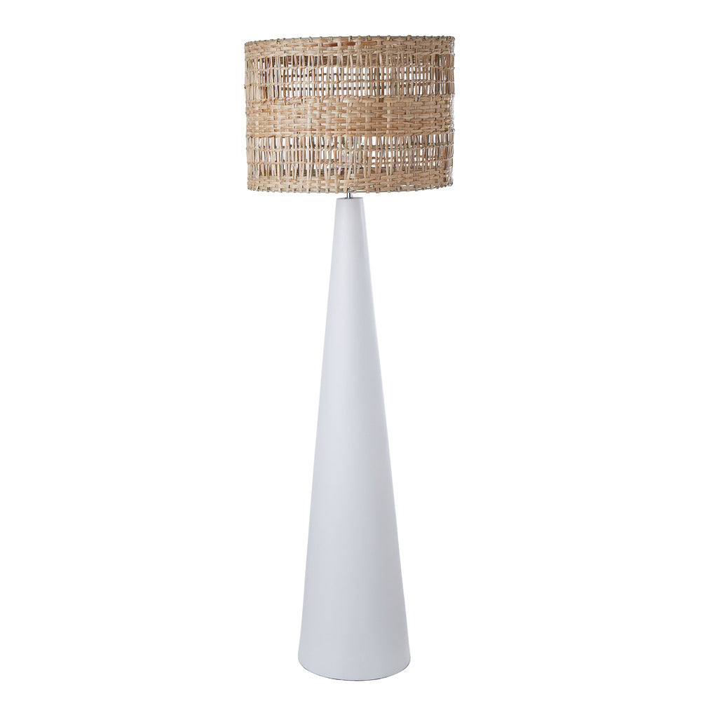 Aun Floor Lamp - Natural & White