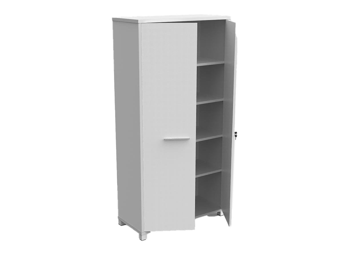 Axis 5 Shelves Cupboard Storage Cabinet - White