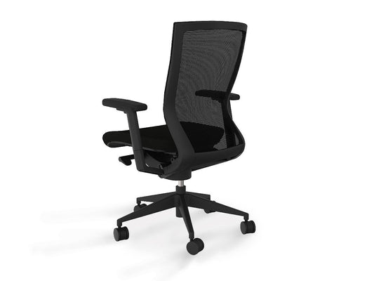 Balance Project Executive Mesh Ergonomic Office Chair with Arms - Black