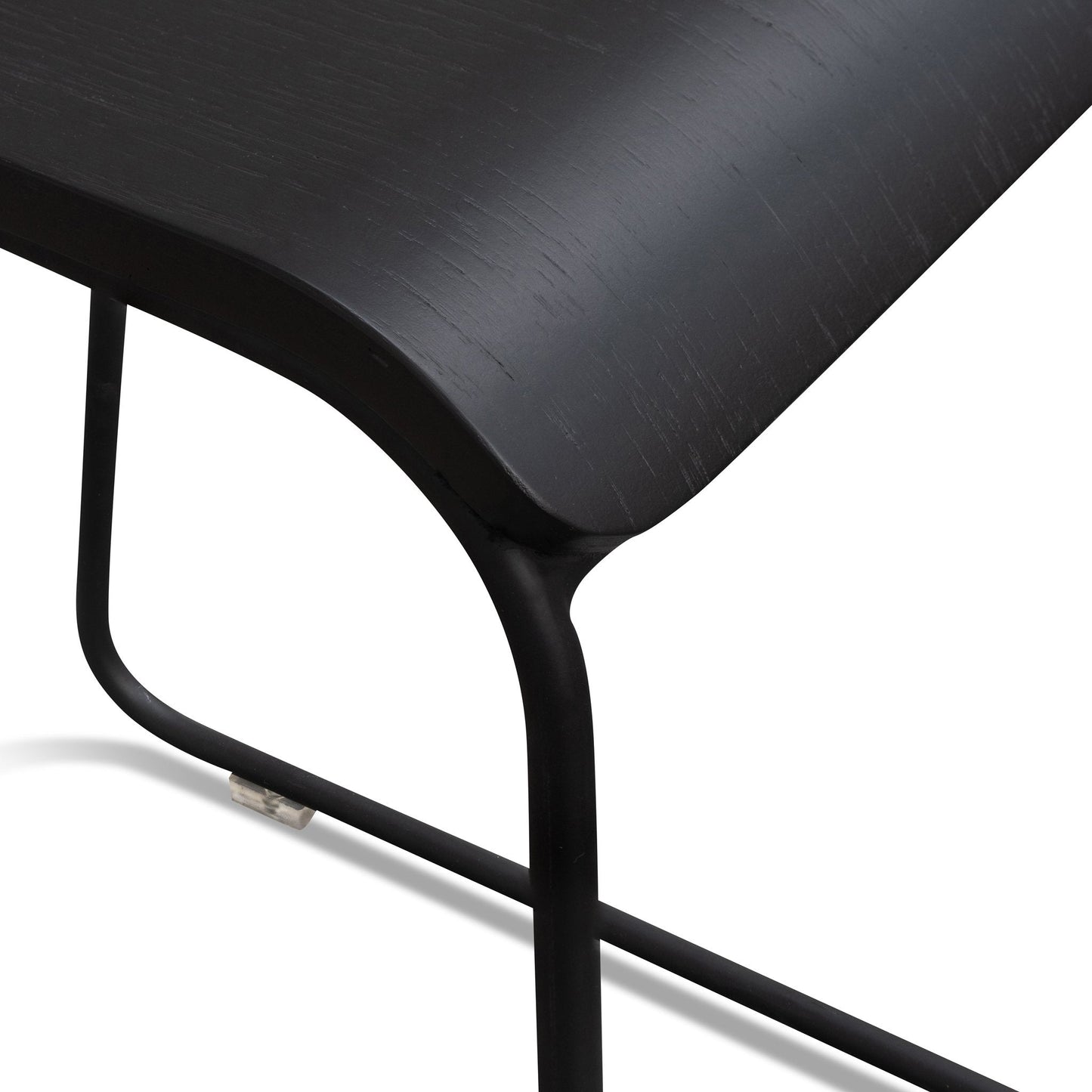 Arturo 65cm Wooden Seat Bar Stool - Black