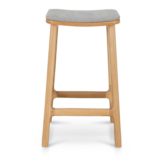 Cyprus 67cm Natural Bar Stool - Grey