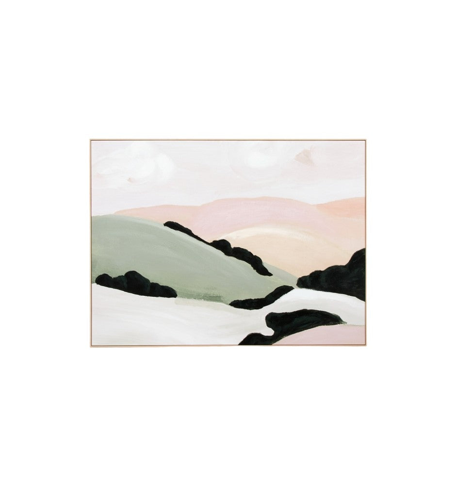 Barossa Landscape Spring Framed Canvas