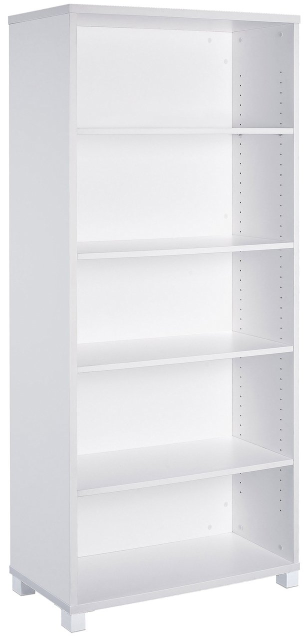 Axis 5 Tier Bookcase Storage - White