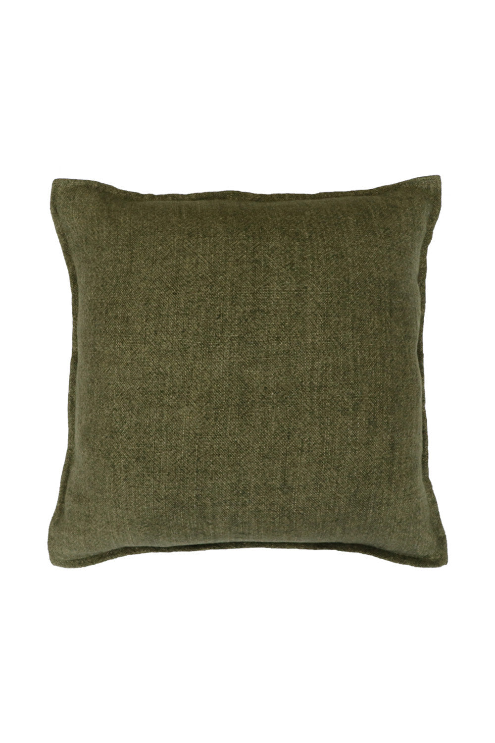 Baya Flaxmill Linen Cushion - Winter Moss