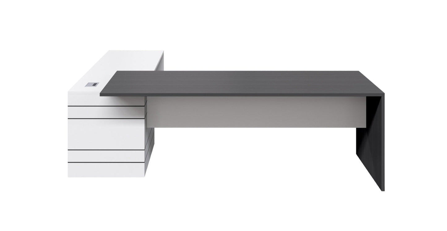 Custom Envoy 1.8m Executive Office Desk - Right Return