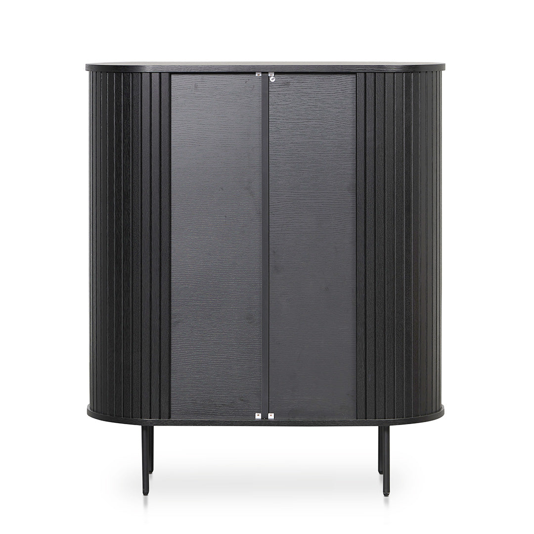 Dania 1.18 (H) Wooden Storage Cabinet - Full Black
