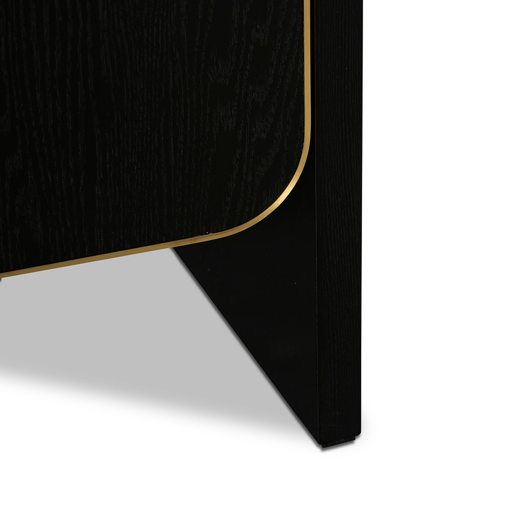 Boran 2m Buffet Unit - Textured Espresso Black