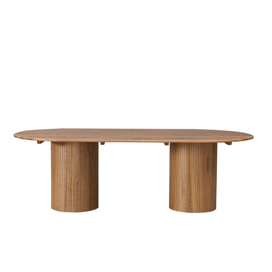 Adsila 2.4m Oval Dining Table - Natural
