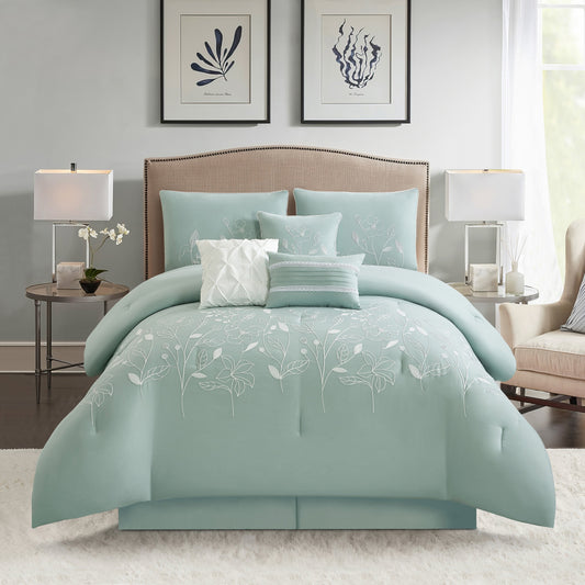 Nanshing Taylor 7 Piece Floral Botanical Comforter Set