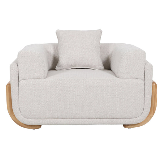 Block Armchair - Beige Linen