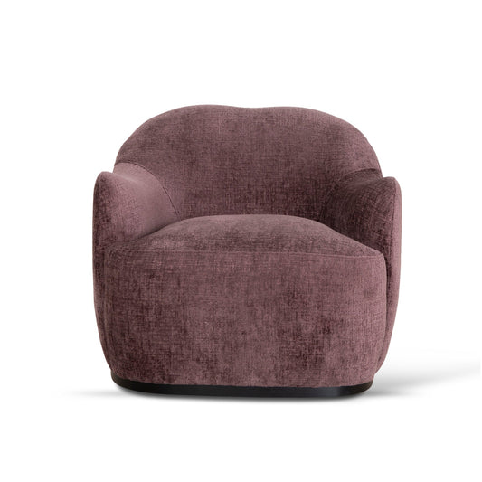 Alvis Fabric Armchair - Plum