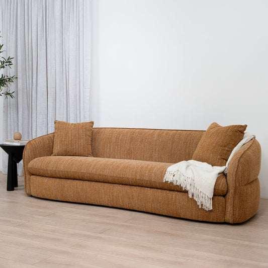 Aria 3 Seater Sofa - Ginger Brown