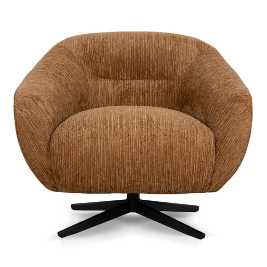 Arlo Swivel Armchair - Honey Gold