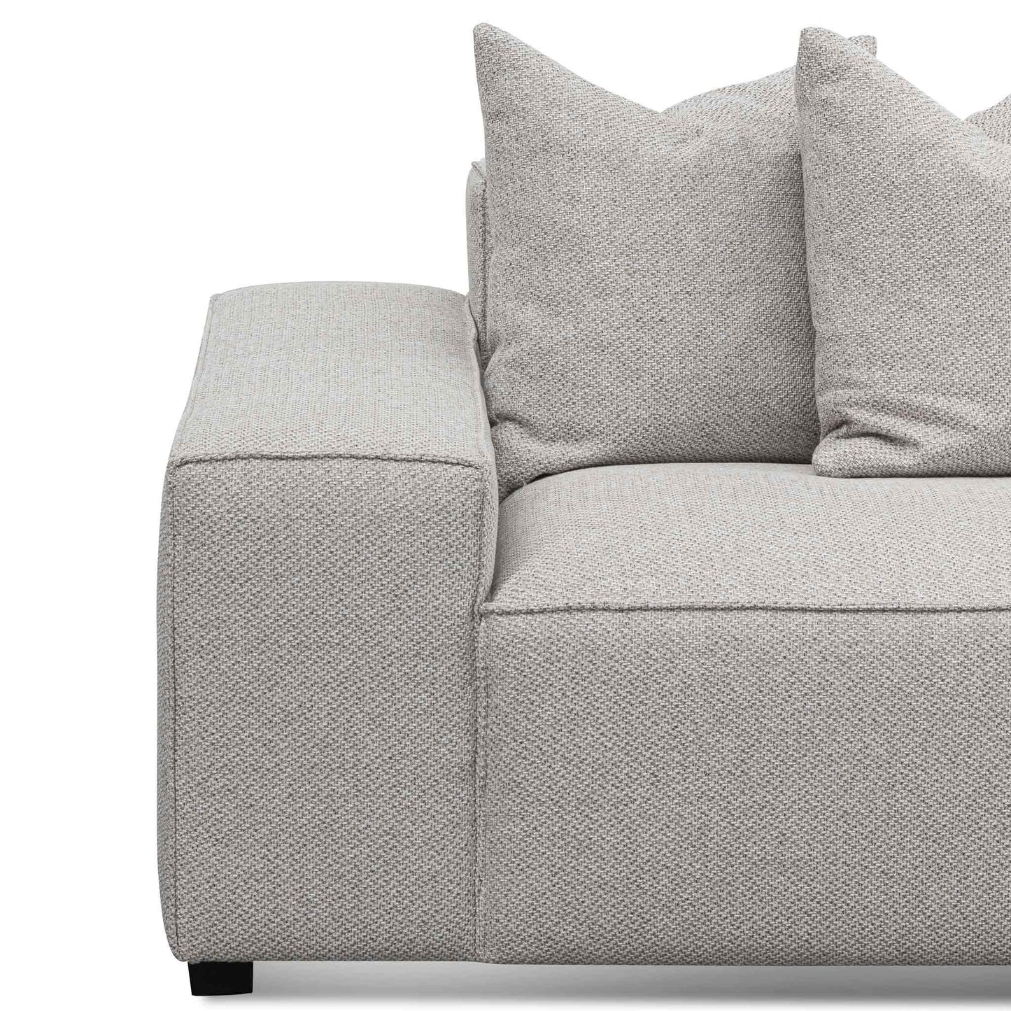 Casey 3 Seater Right Chaise Fabric Sofa - Sterling Sand