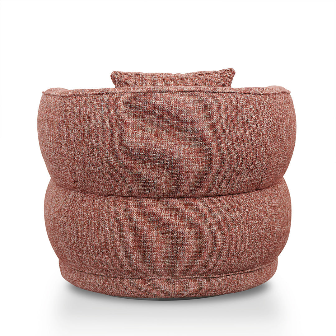 Arima Swivel Armchair - Moss Rust Orange