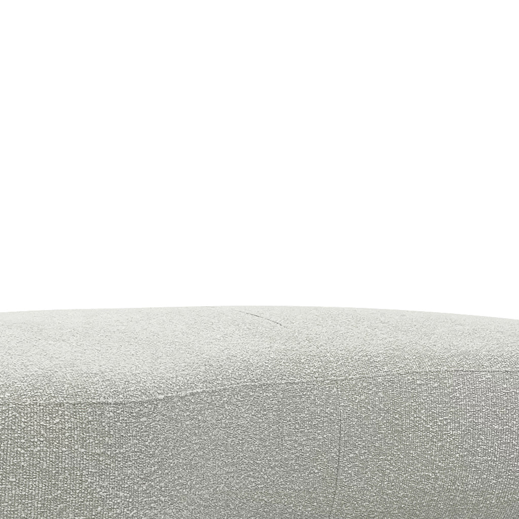 Aldona 1.8m Long Ottoman - Pearl Grey Boucle