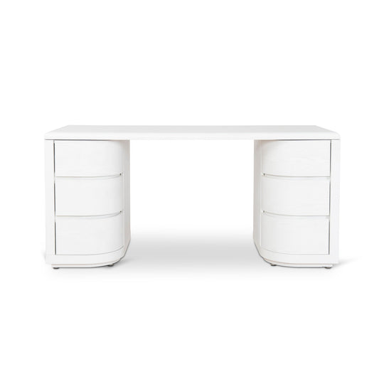 Aiza 1.6m Office Desk - White