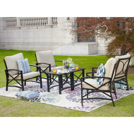 PATIO FESTIVAL 6-Piece 4-Seat Outdoor Seating Group with Cushions
