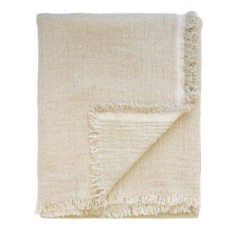 Baya Papyrus Throw - Ecru