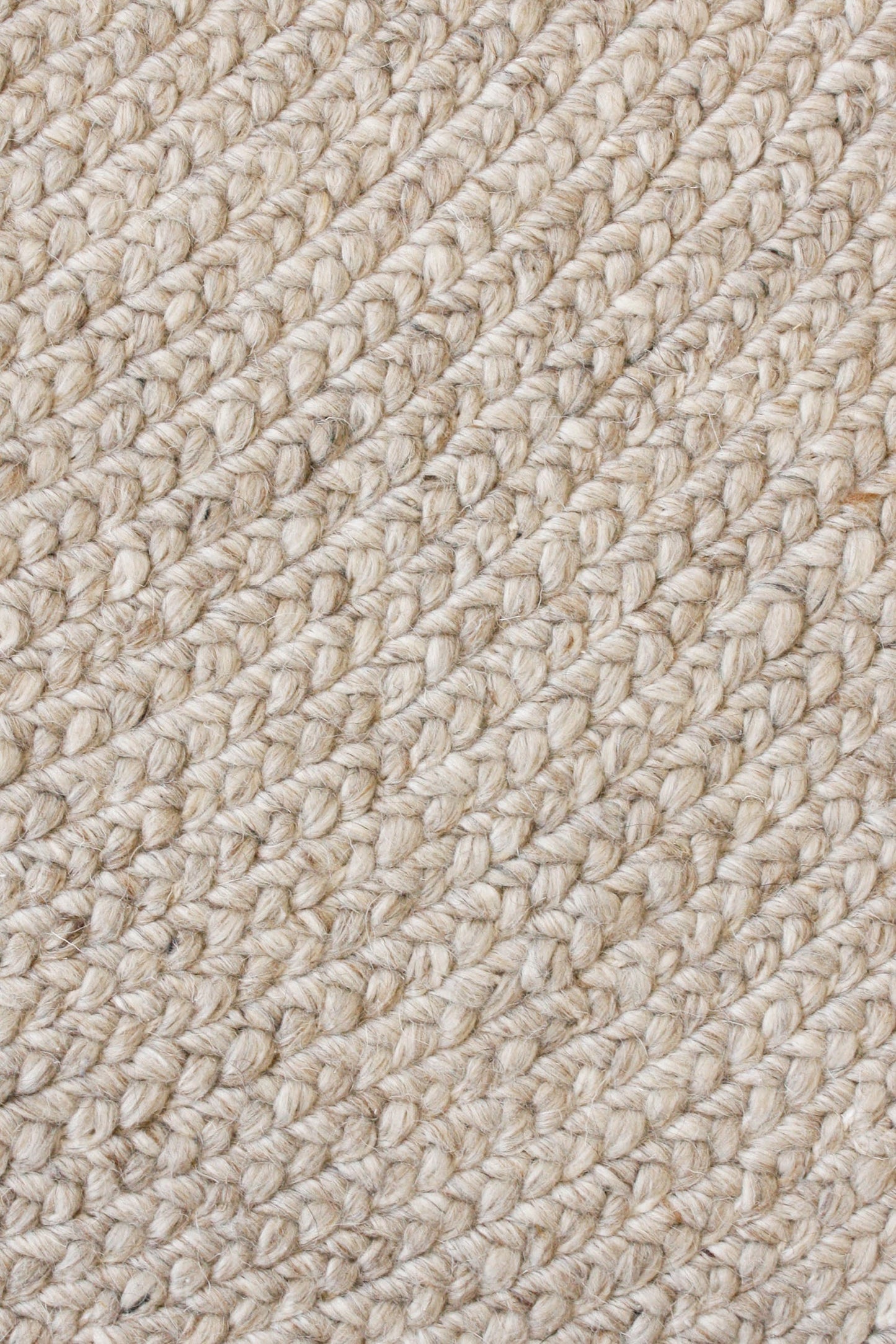 Baya Tairua 240 cm Wool Round Rug - Natural Straw
