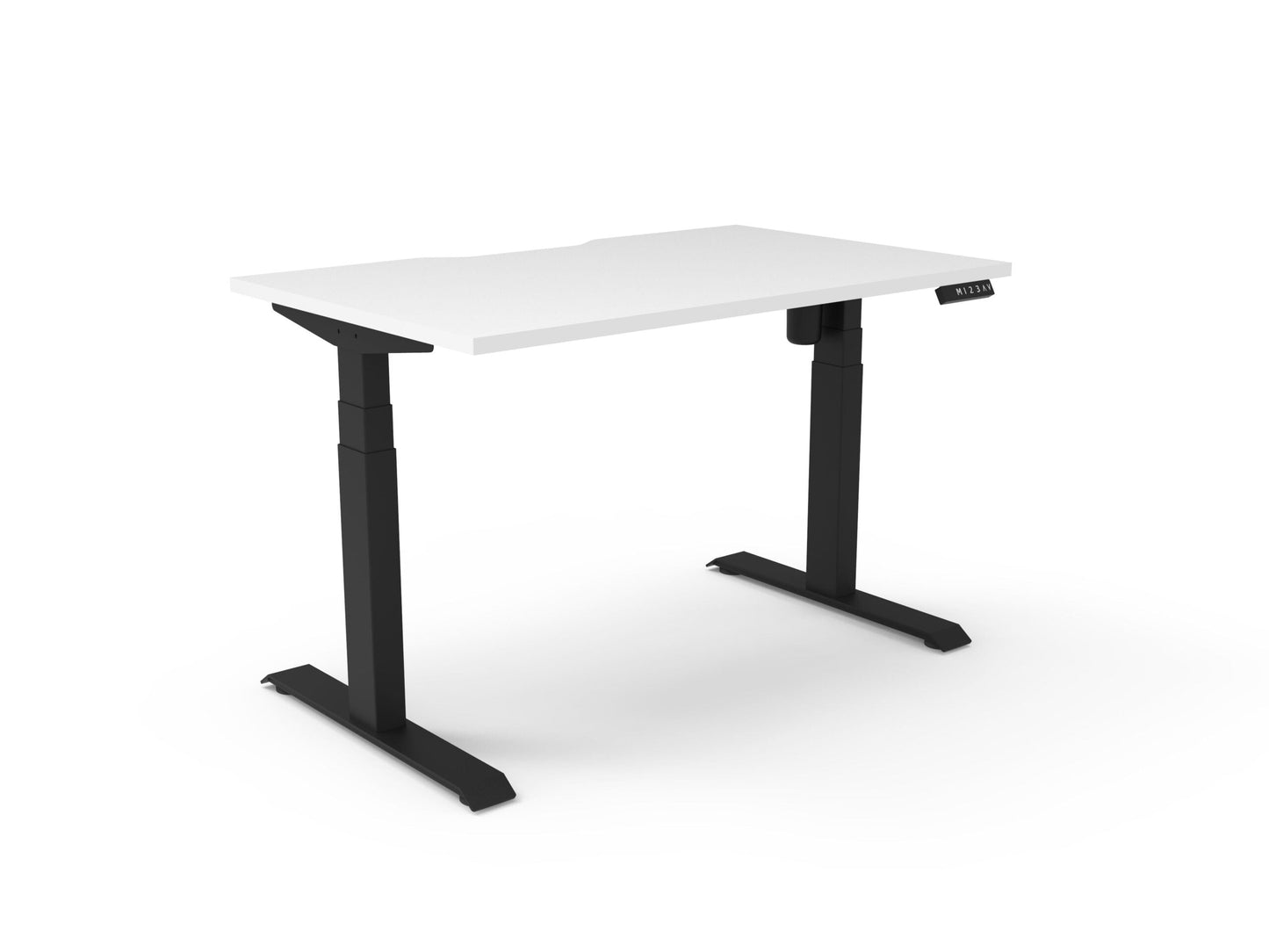 Boost 1.2m Light Single Sided Workstation - White & Black