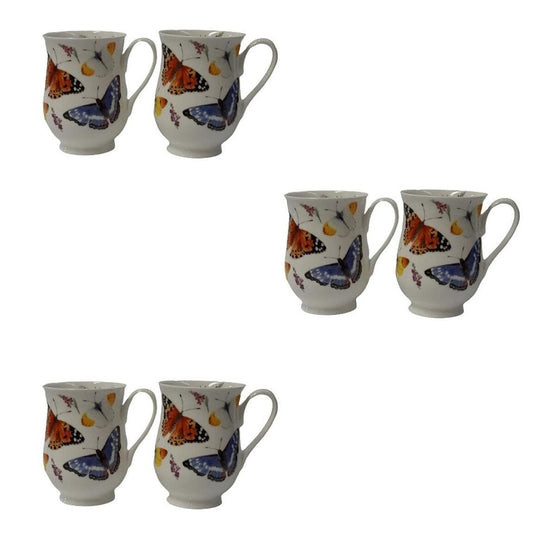Roy Kirkham Eleanor Mug Butterfly Garden (Set of 6)