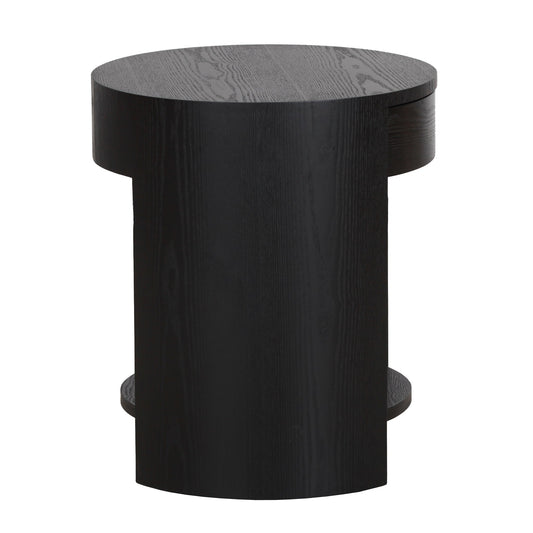 Aliya 55cm Side Table - Full Black