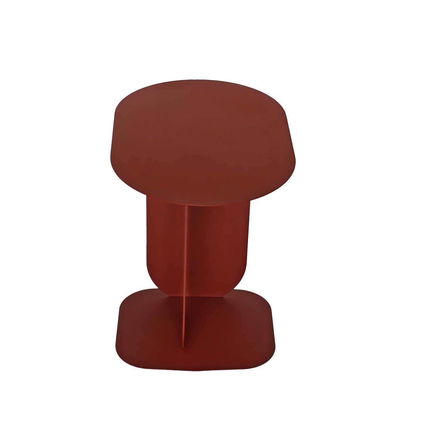 Aveline 45cm Side Table - Burgundy Red