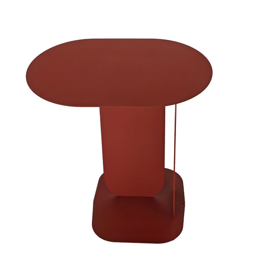 Aveline 45cm Side Table - Burgundy Red