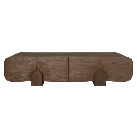Alisha 2.2m TV Entertainment Unit - Light Walnut