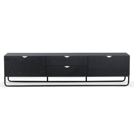 Boyle 2m Wooden TV Entertainment Unit - Black