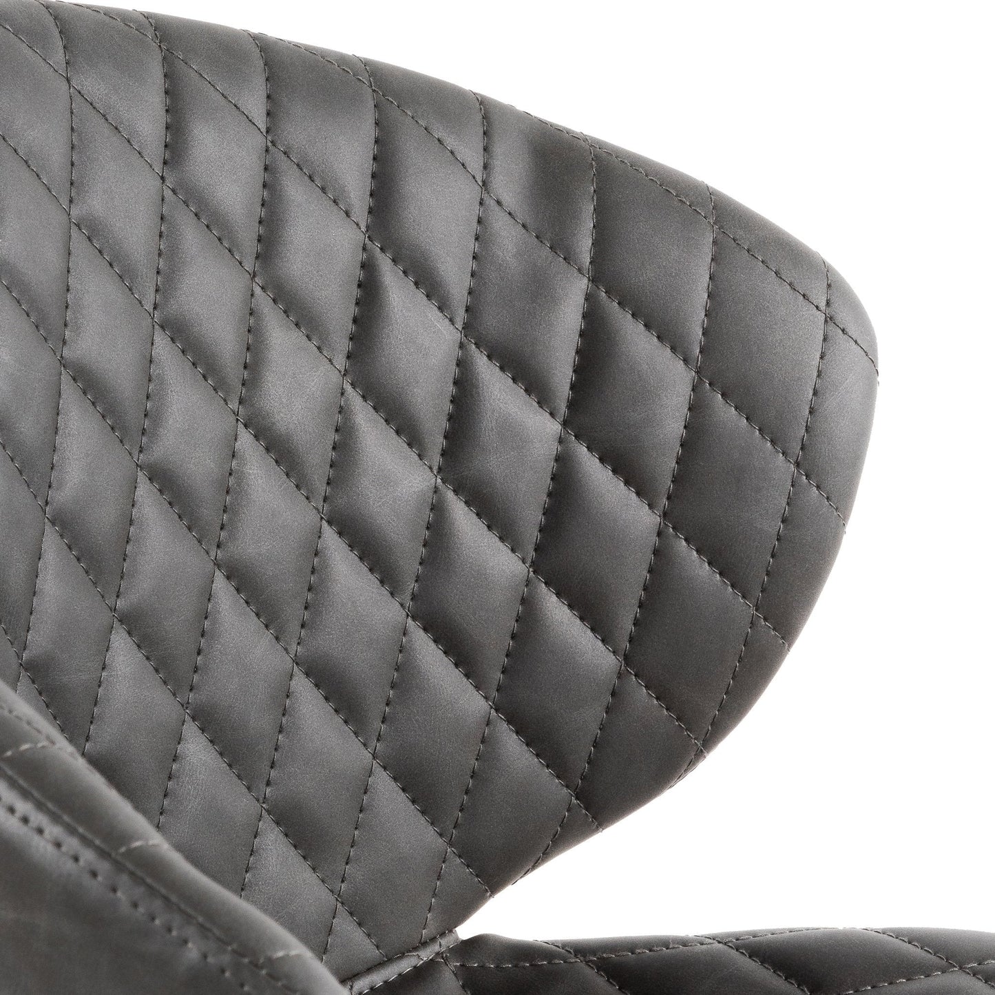 Amos Office Chair - Charcoal with White Base