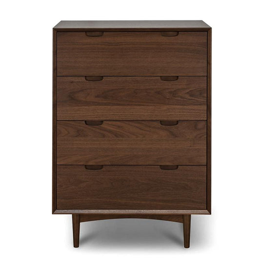 Asta 4 Drawer Chest Tallboy - Walnut