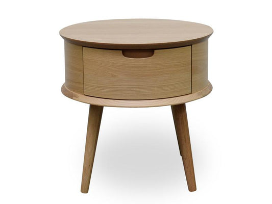 Asta Scandinavian Lamp Side Table - Natural
