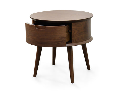 Asta Scandinavian Side Table - Walnut