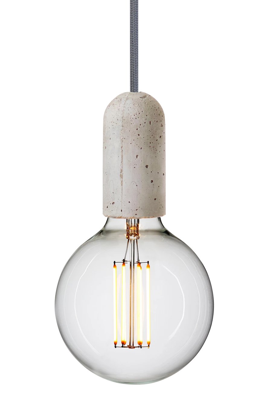 Base Concrete Pendant Lamp - Light Grey