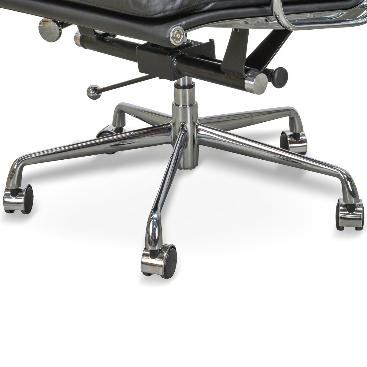 Ashton High Back Office Chair - Black Leather
