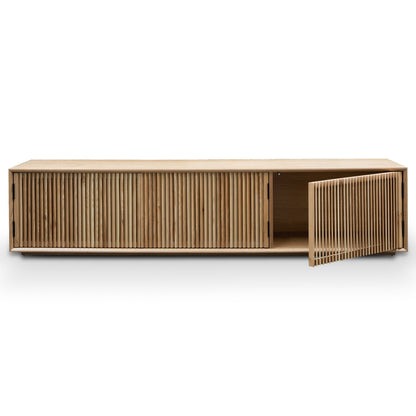 Dahlia 2m Wooden TV Entertainment Unit - Natural Ash
