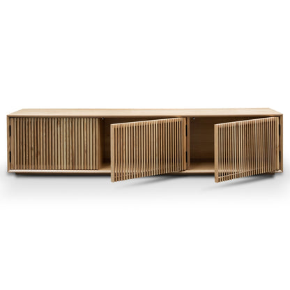 Dahlia 2m Wooden TV Entertainment Unit - Natural Ash
