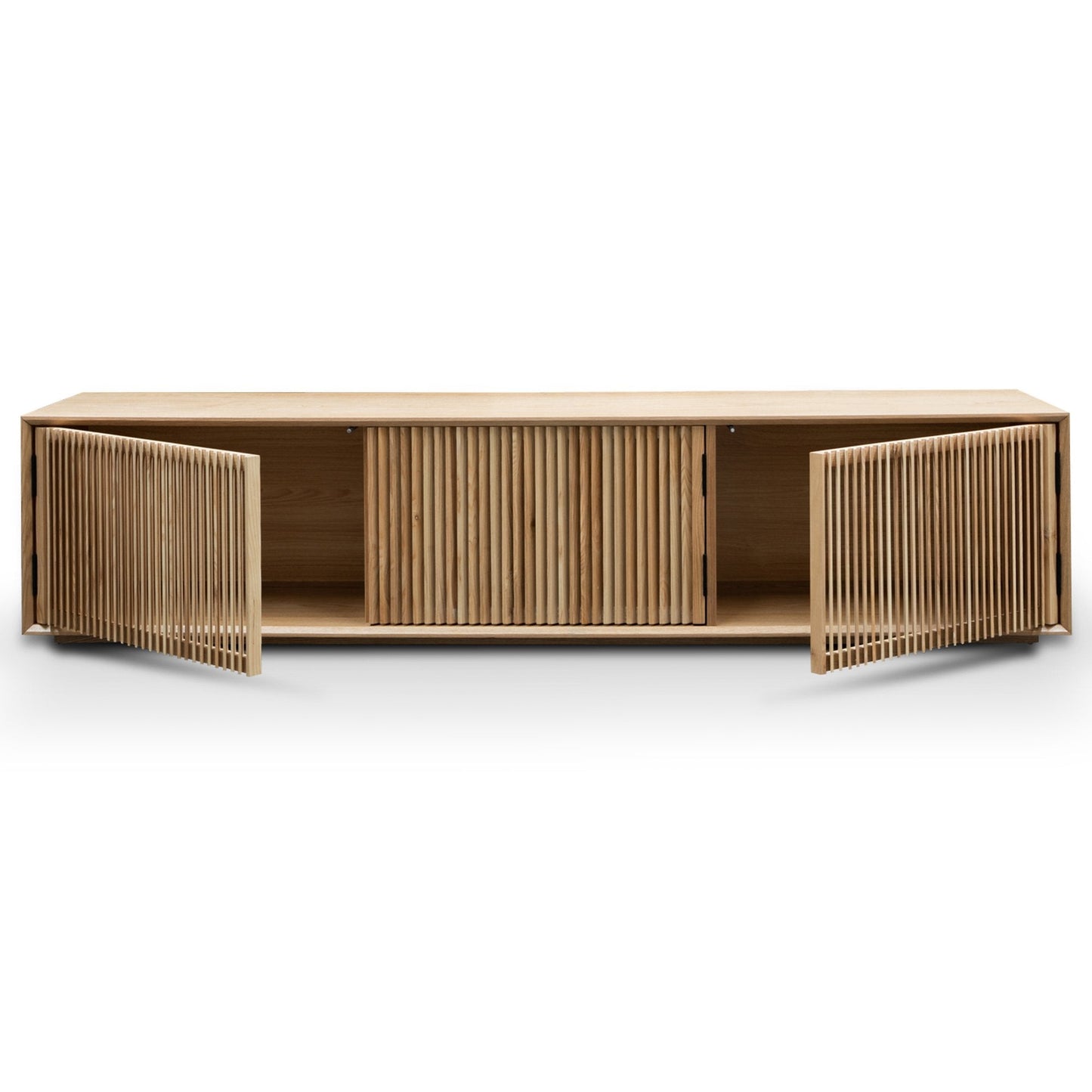 Dahlia 2m Wooden TV Entertainment Unit - Natural Ash