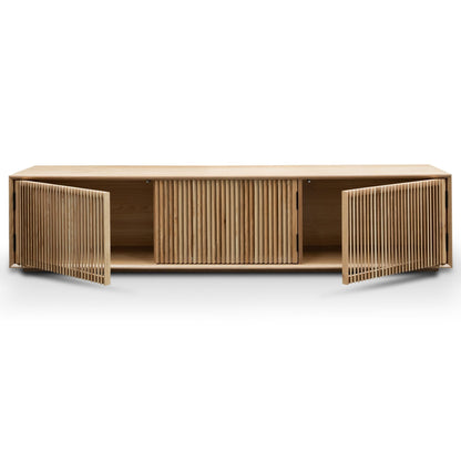 Dahlia 2m Wooden TV Entertainment Unit - Natural Ash