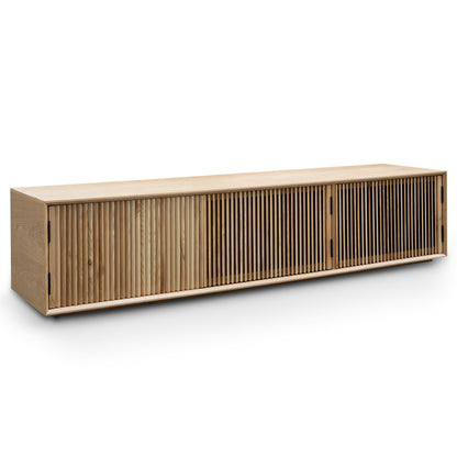 Dahlia 2m Wooden TV Entertainment Unit - Natural Ash