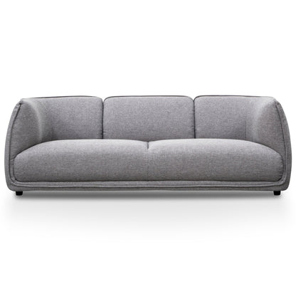 Chapman 3 Seater Fabric Sofa- Graphite Grey