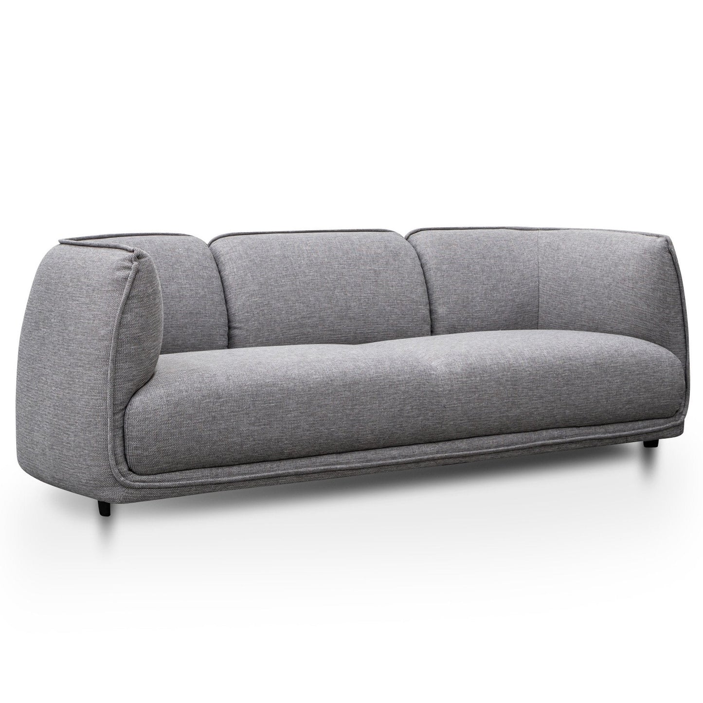 Chapman 3 Seater Fabric Sofa- Graphite Grey